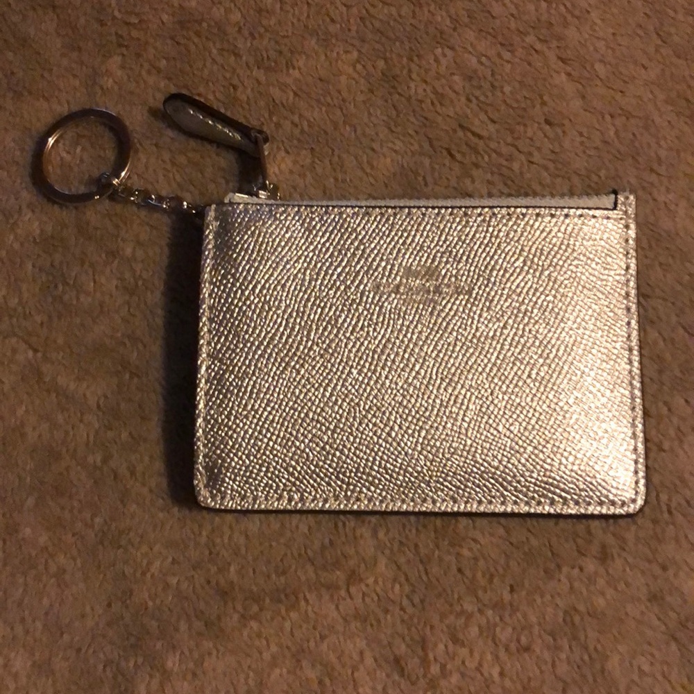 Coach ID Keychain ID Holder Sliver